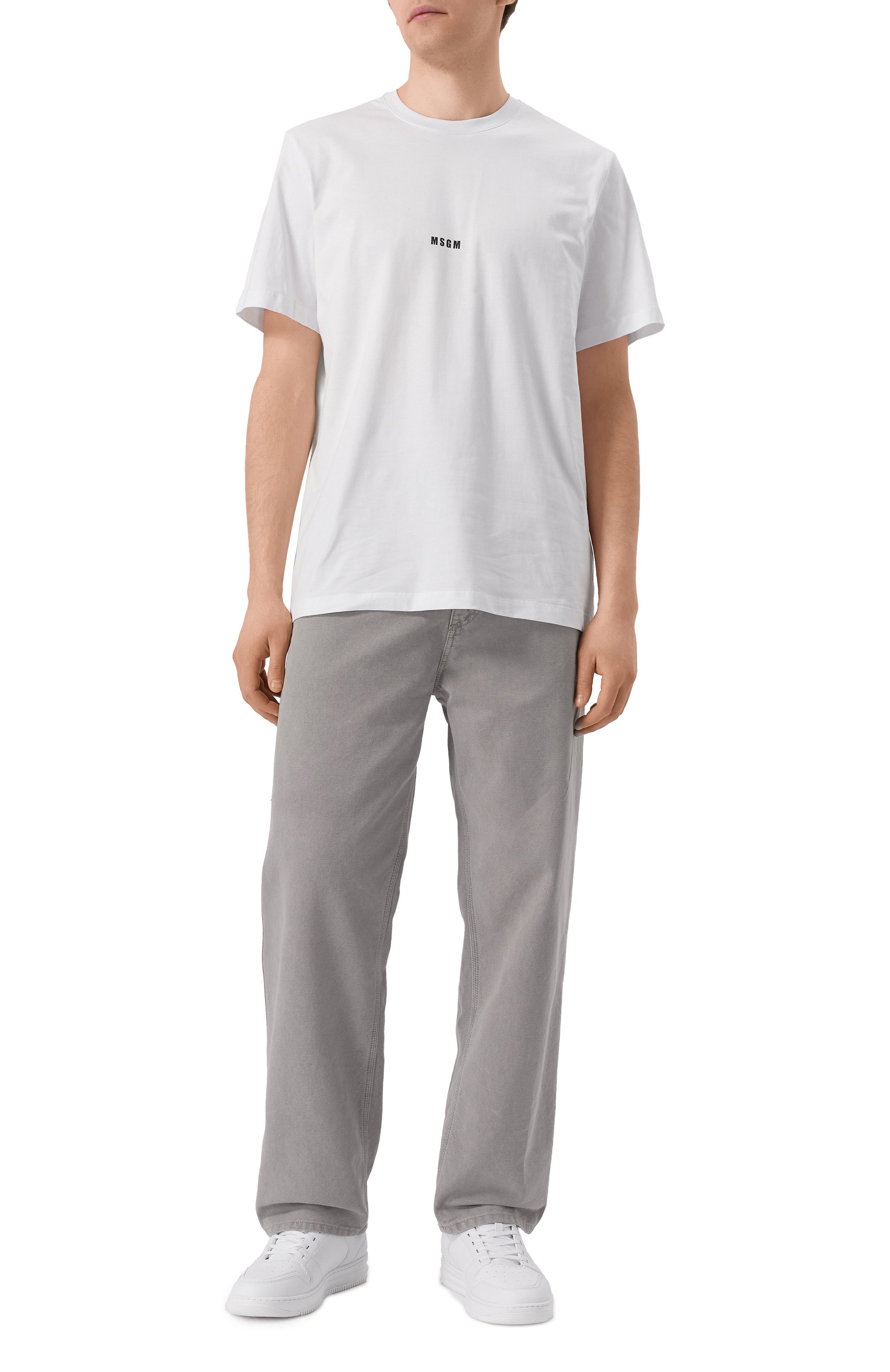 Хлопковая футболка MSGM, арт. 2000MM500 200002, фото 2