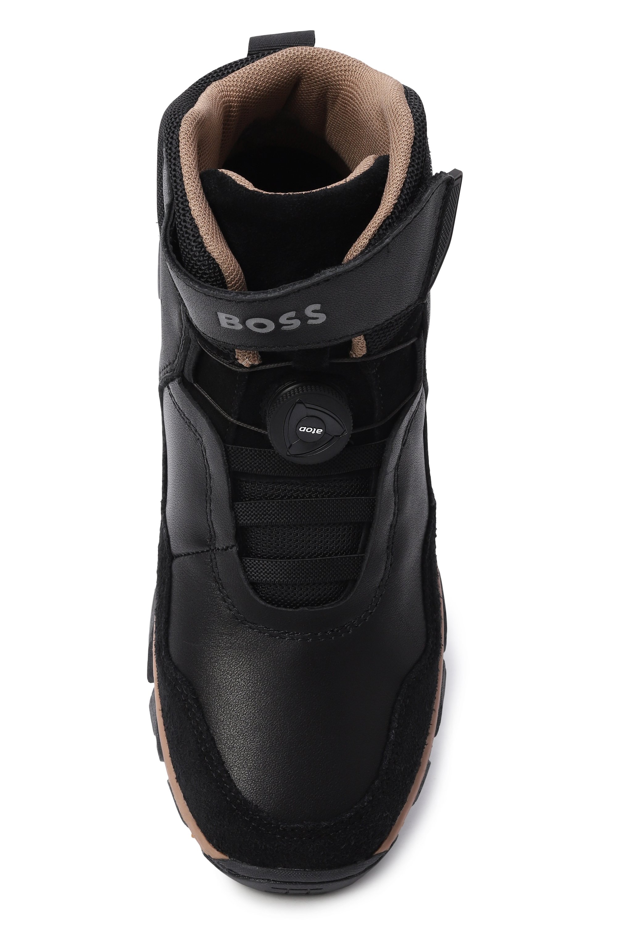 Комбинированные кроссовки BOSS, арт. J52568, фото 4
