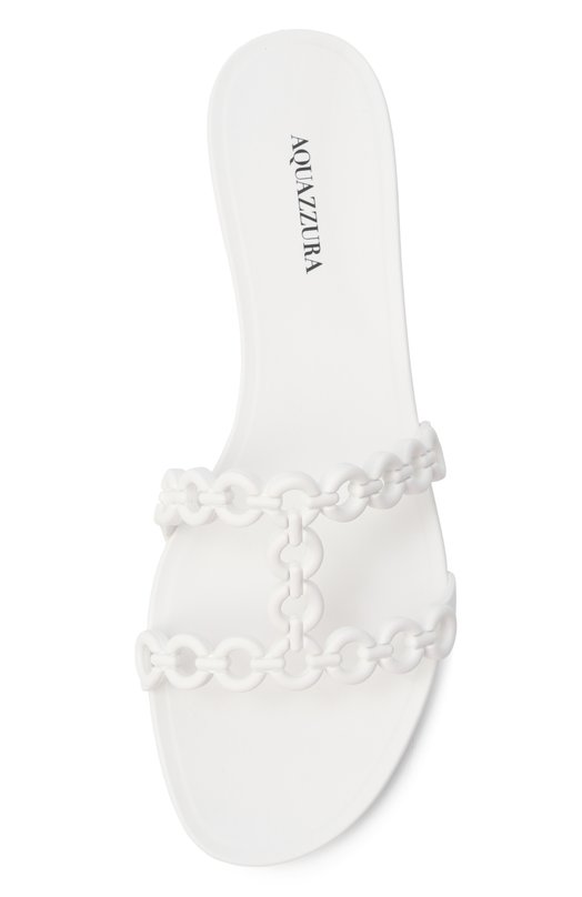 Шлепанцы Infinity Chain Jelly Aquazzura ICJFLAS0-JLY-FFF Белый  ICJFLAS0-JLY-FFF Фото 6