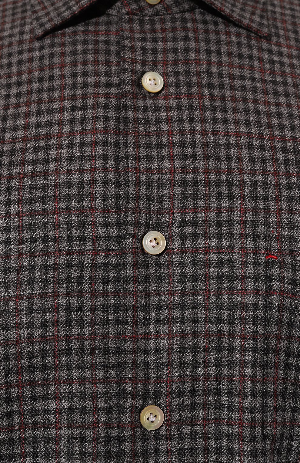 Рубашка из шерсти и шелка KITON, арт. UMCNERK0143C01, фото 5