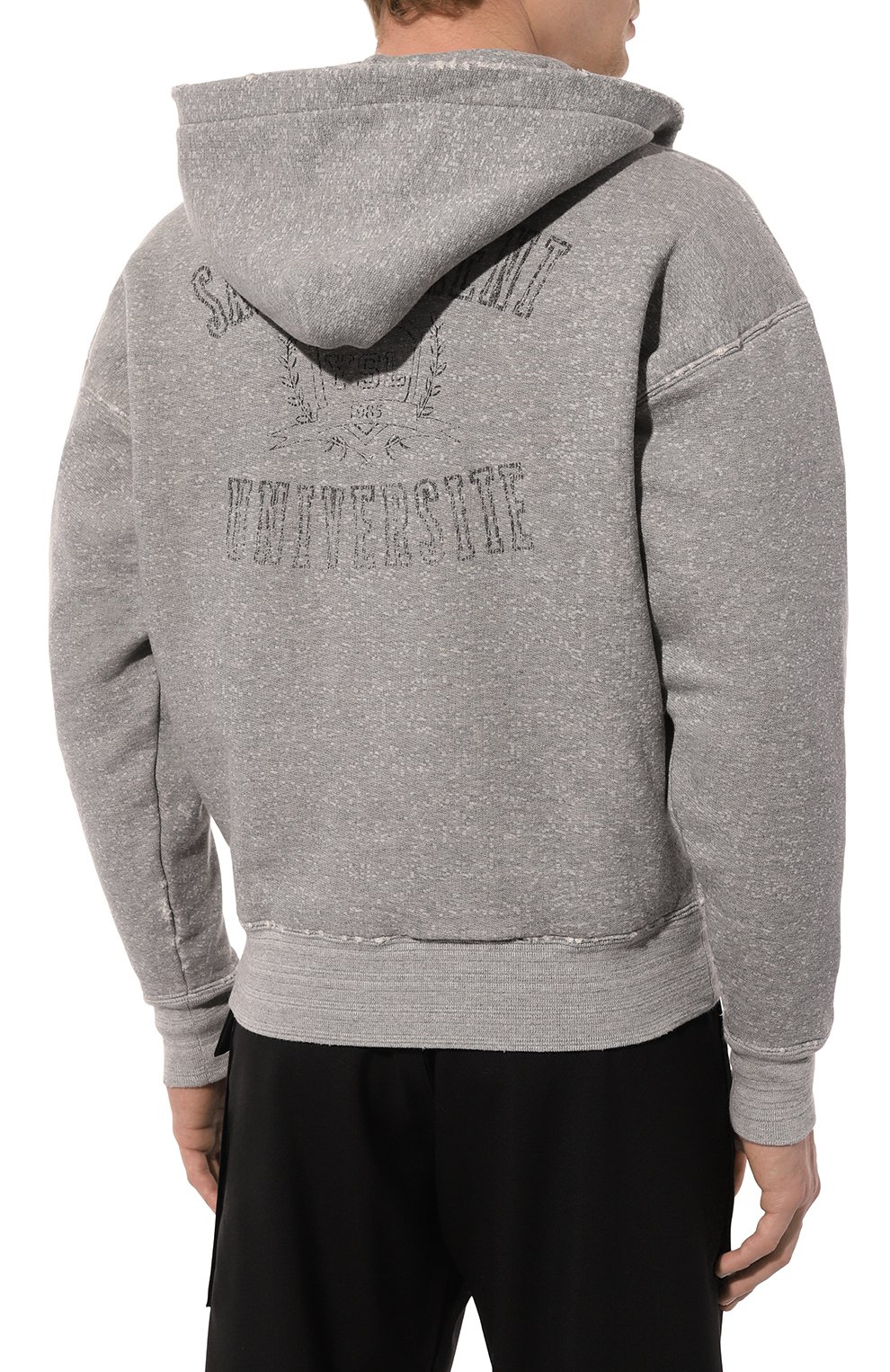 Хлопковое худи SAINT LAURENT, арт. 712301/Y36XQ, фото 4