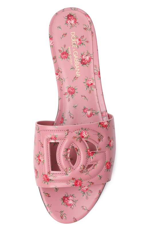 Кожаные шлепанцы Bianca Dolce & Gabbana CQ0436/AZ046 Розовый  CQ0436/AZ046 Фото 6