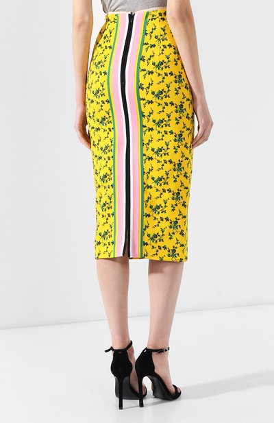 Юбка из вискозы N21 желтого цвета по цене 36250 руб., арт. 19E N2P0/C022/5005, фото 4 Юбка из вискозы N21, арт. 19E N2P0/C022/5005, фото 4