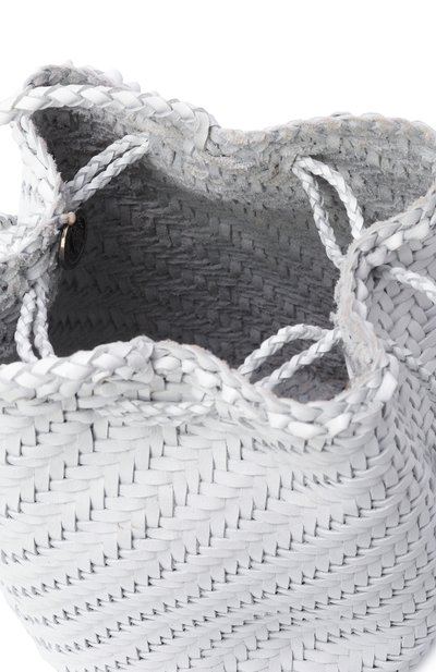 Сумка pompom double jump DRAGON DIFFUSION белого цвета по цене 39200 руб., арт. 8838, фото 5 Сумка pompom double jump DRAGON DIFFUSION, арт. 8838, фото 5