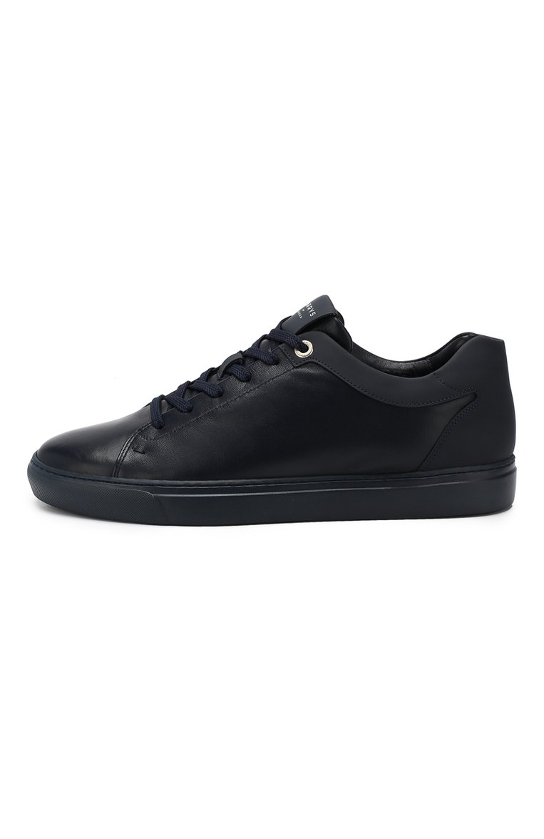 Мужские кожаные кеды HARRYS OF LONDON синего цвета, арт. T0M NAPPA LEATHER/TECH | Фото 3 (Статус проверки: Проверено, Проверена категория; Материал внутренний: Натуральная кожа; Подошва: Массивная; Материал утеплителя: Без утеплителя; Стили: Классический; Материал сплава: Проставлено, Проверено; Драгоценные камни: Проставлено; Материал внешний: Натуральная кожа; Кросс-КТ: Низкие)