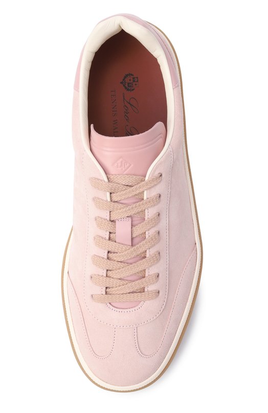 Замшевые кеды Tennis Walk Loro Piana FA01547 Розовый  FA01547 Фото 6