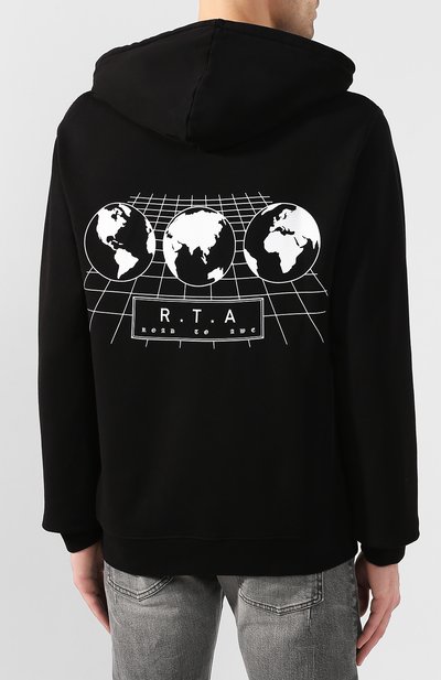 Хлопковое худи RTA, арт. MH9213-95GLBK, фото 4