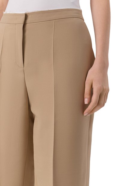 Брюки из шерсти и шелка 12 STOREEZ бежевого цвета по цене 29000 руб., арт. 132835, фото 5 Брюки из шерсти и шелка 12 STOREEZ, арт. 132835, фото 5