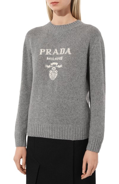 Свитер из шерсти и кашемира PRADA, арт. P24G1V-1YMW-F0031-211, фото 3