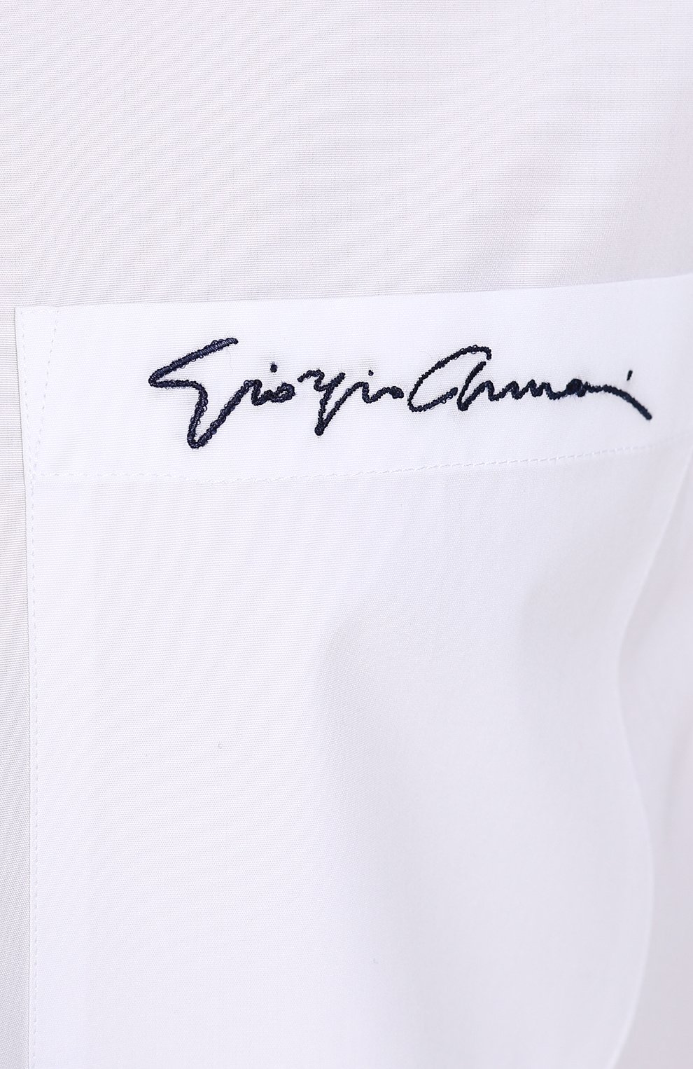 Хлопковая рубашка с отложным воротником GIORGIO ARMANI, арт. WSCVTT/WS27C, фото 5