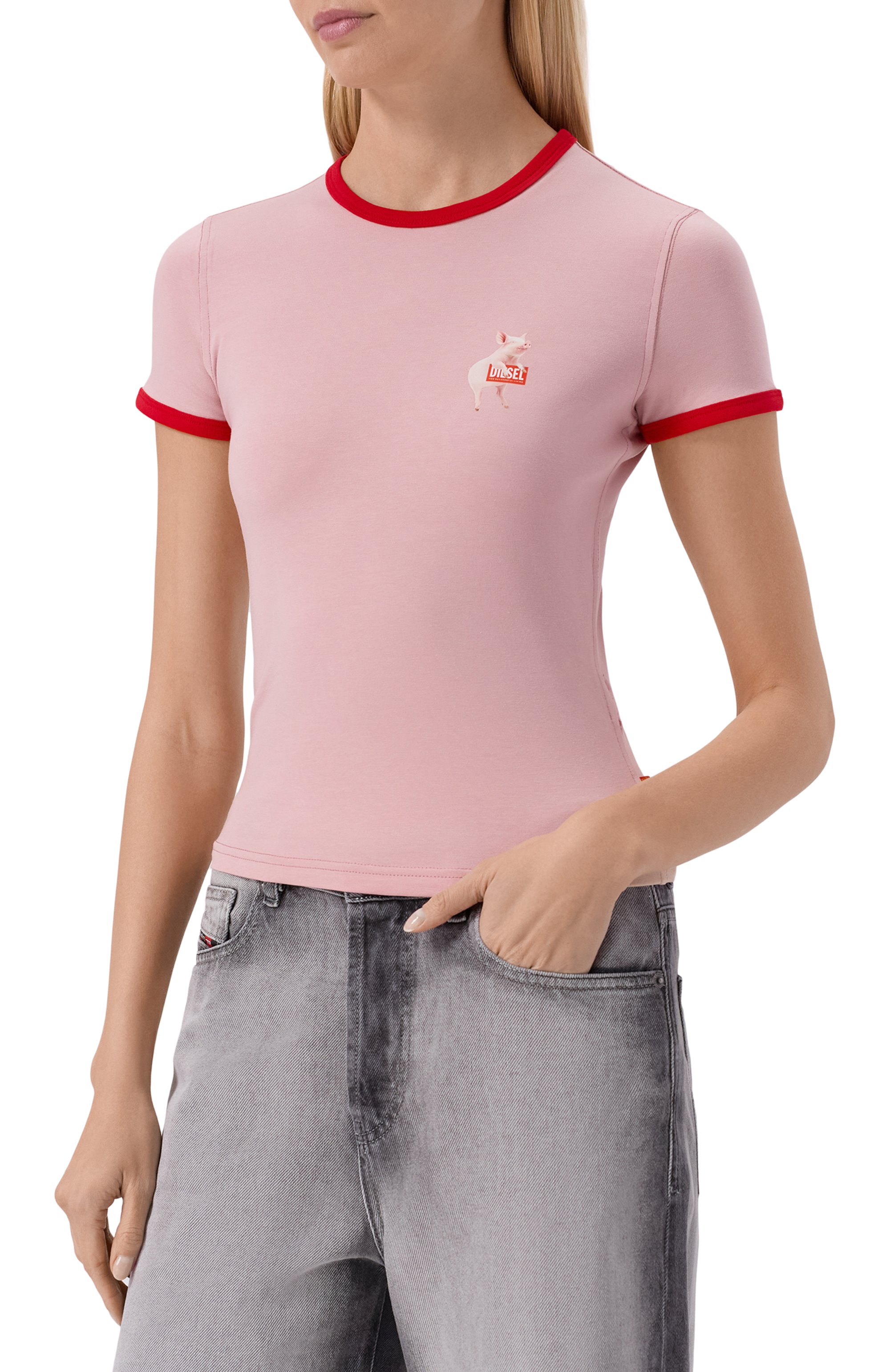 Хлопковая футболка DIESEL, арт. A21919/0QHHA, фото 3