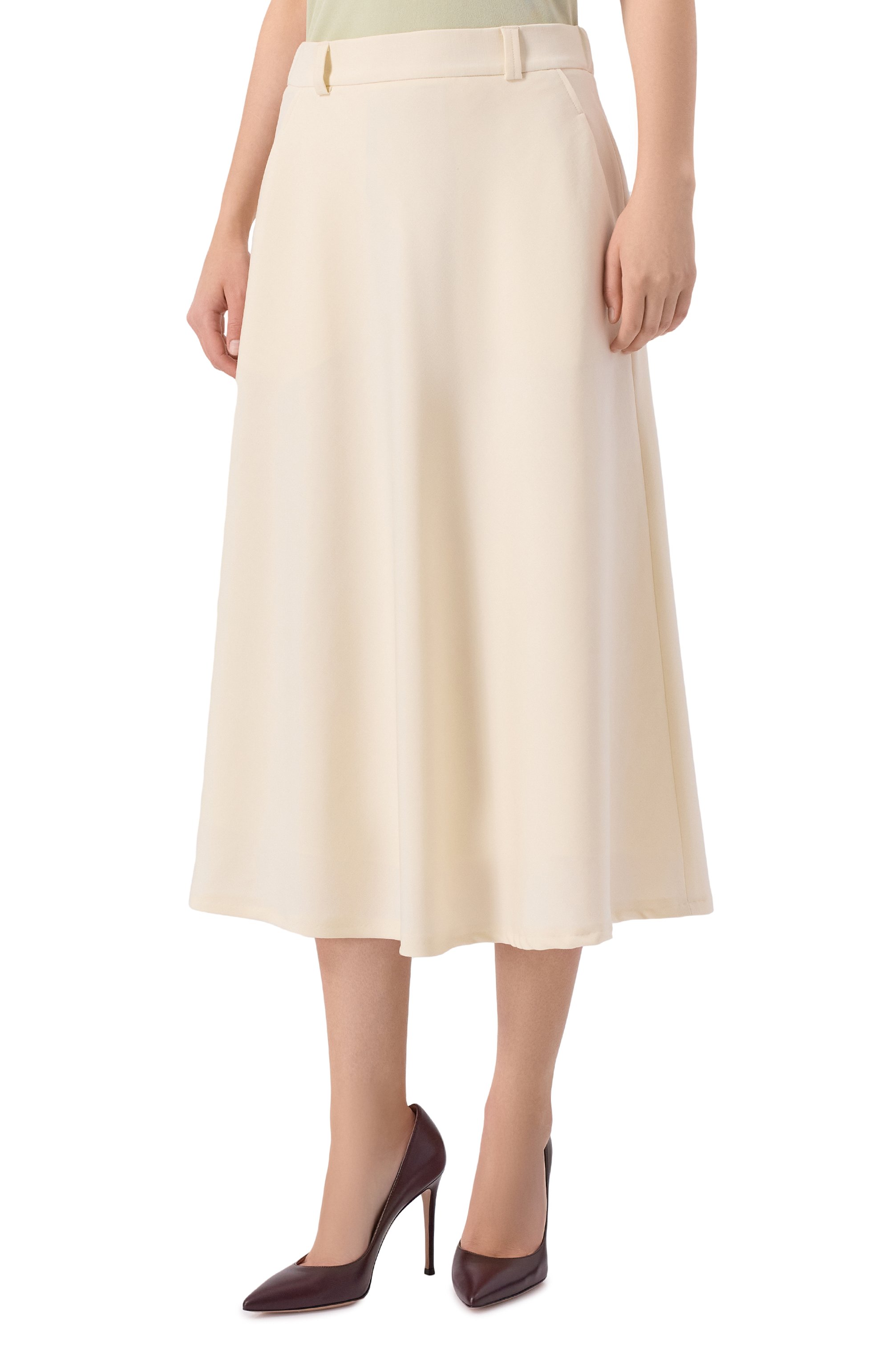 Шерстяная юбка NOBLE&BRULEE кремового цвета по цене 71000 руб., арт. NB115/010923/767, фото 3 Шерстяная юбка NOBLE&BRULEE, арт. NB115/010923/767, фото 3