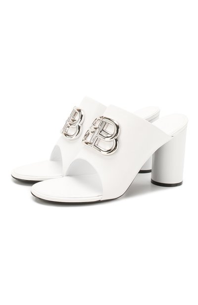 Кожаные мюли oval BALENCIAGA, арт. 604065/WA8F8, фото 1