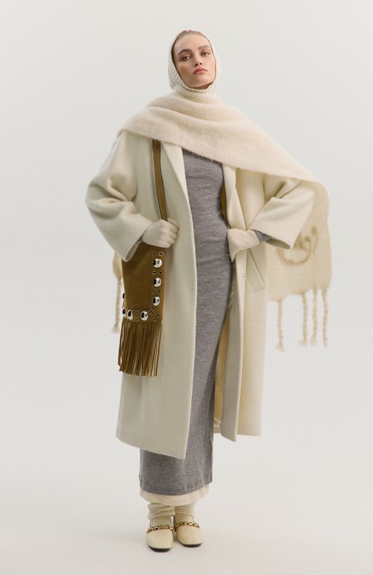 Шерстяное пальто MVST M26.2PW.C003-1/F085 BABY ALPACA Кремовый  M26.2PW.C003-1/F085 BABY ALPACA Фото 6