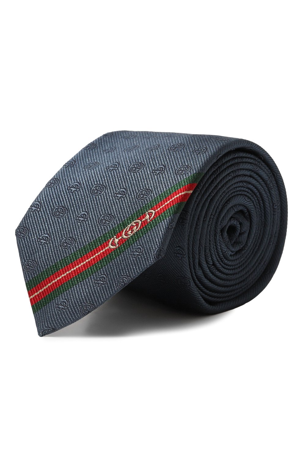 Шелковый галстук GUCCI синего цвета по цене 28800 руб., арт. 624057 4E002, фото 1 Шелковый галстук GUCCI, арт. 624057 4E002, фото 1