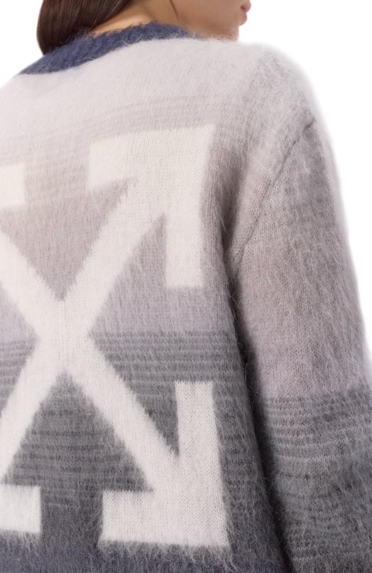 Шерстяной кардиган Off-White 0WHB04KF25KNI001 Разноцветный  0WHB04KF25KNI001 Фото 5