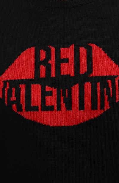 Свитер REDVALENTINO черного цвета по цене 36800 руб., арт. UR0KC03E/5F2, фото 5 Свитер REDVALENTINO, арт. UR0KC03E/5F2, фото 5