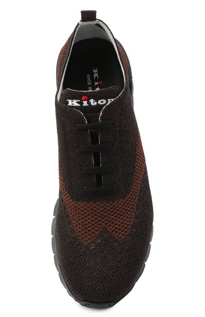 Текстильные кроссовки KITON, арт. USSCLASN00811, фото 5