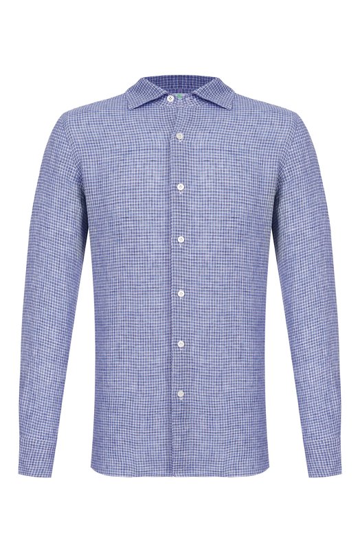 Льняная рубашка Finamore 1925 GAETE 1 LUIGI Z L/C0721 Синий GAETE 1 LUIGI Z L/C0721