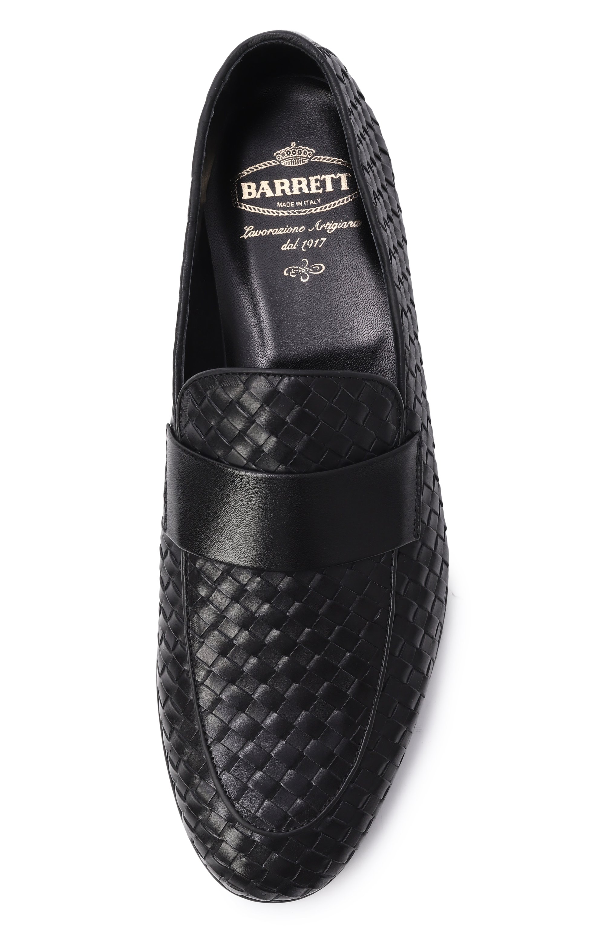 Кожаные лоферы BARRETT черного цвета по цене 75700 руб., арт. 261U005.1/INT.PASAD0 8 MM, фото 4 Кожаные лоферы BARRETT, арт. 261U005.1/INT.PASAD0 8 MM, фото 4