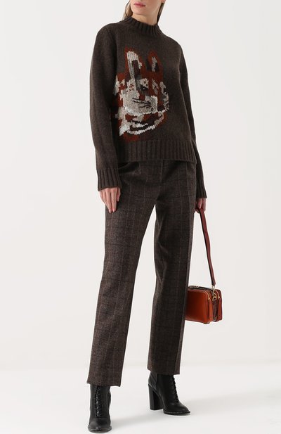 Вязаный шерстяной свитер с принтом MULBERRY, арт. MYPL753067/YLY20003B, фото 2