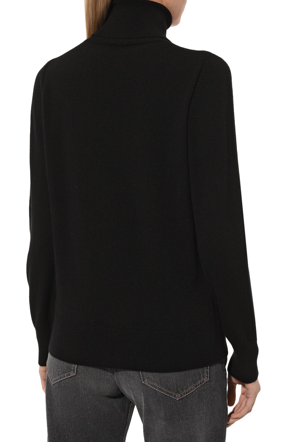 Кашемировая водолазка KITON черного цвета по цене 107000 руб., арт. D587034000240002, фото 4 Кашемировая водолазка KITON, арт. D587034000240002, фото 4