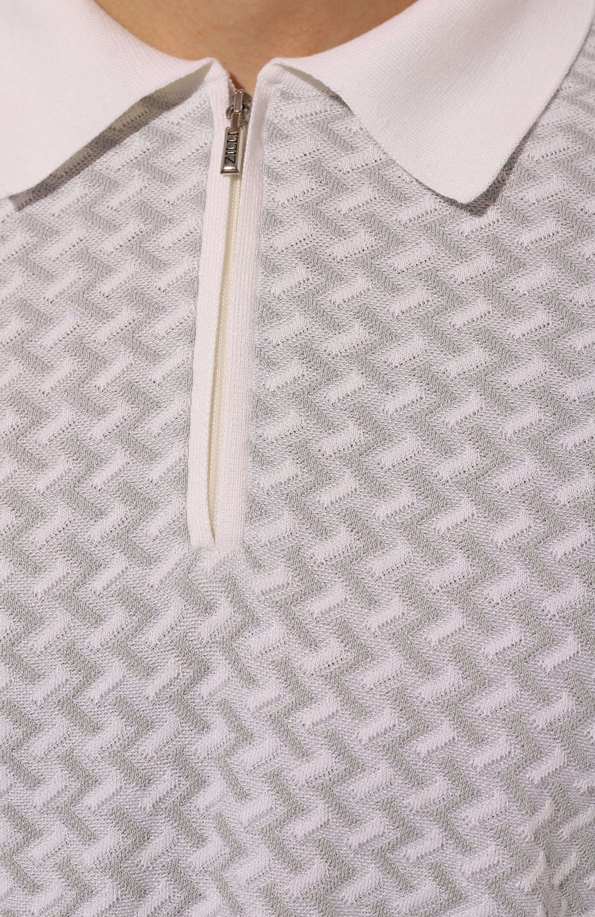 Поло из шелка и хлопка ZILLI, арт. KZP002M0145VMEXC0, фото 5