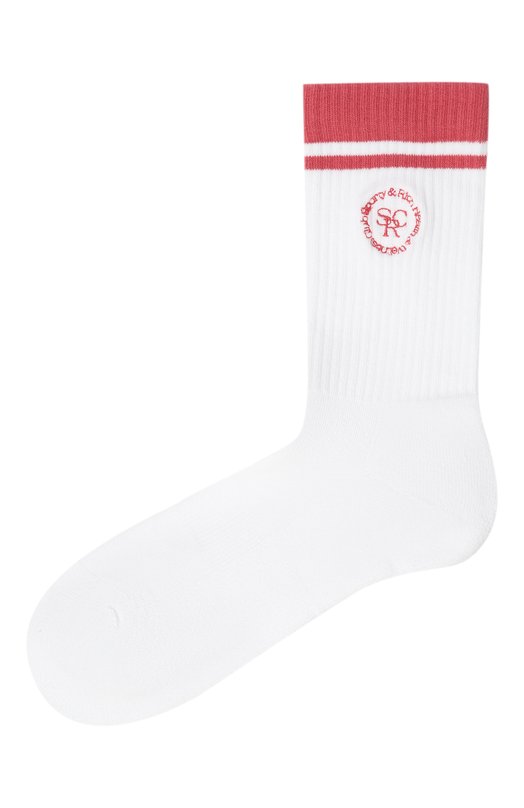 Хлопковые носки Sporty and Rich AC027612305WH34 Белый AC027612305WH34