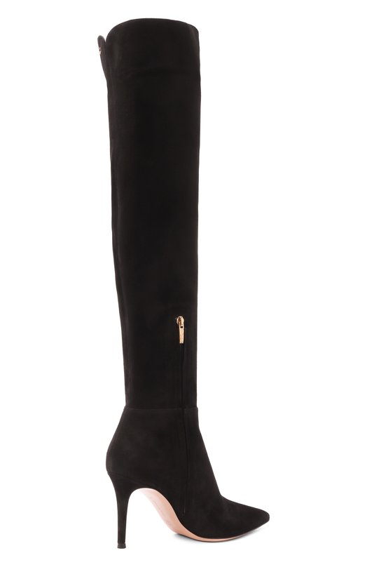 Замшевые ботфорты Jules 85 Gianvito Rossi G80222.85RIC.C45NER0 Чёрный  G80222.85RIC.C45NER0 Фото 5