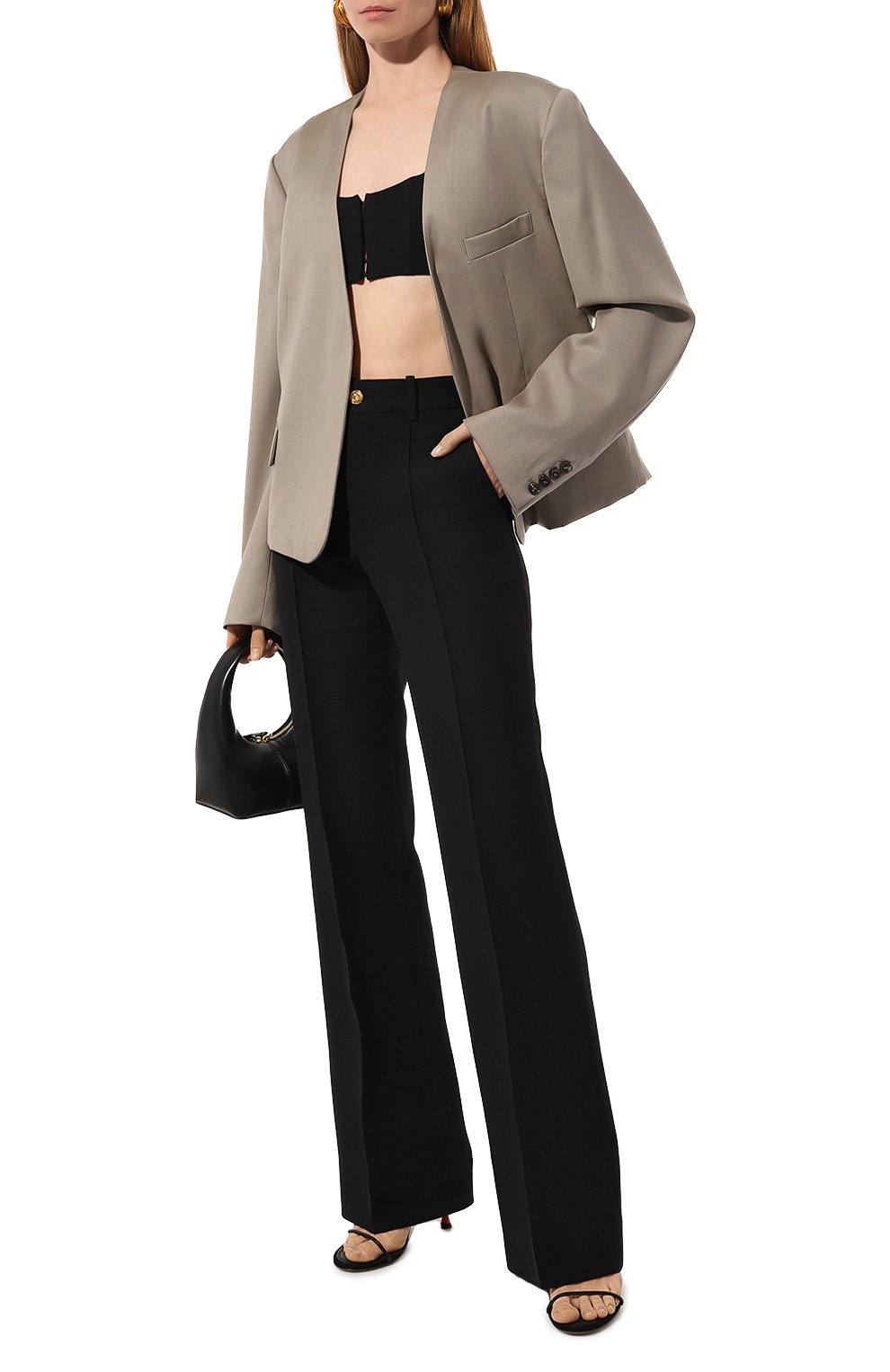 Брюки из шелка и шерсти GUCCI, арт. 609657 ZAD88, фото 2