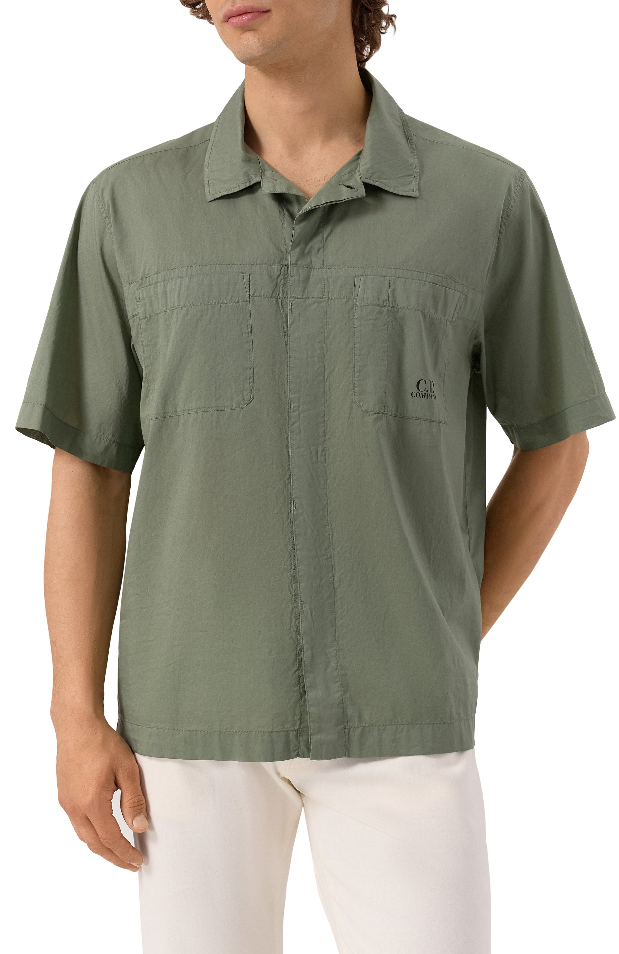 Хлопковая рубашка C.P. COMPANY, арт. 18CMSH247A110349G, фото 3