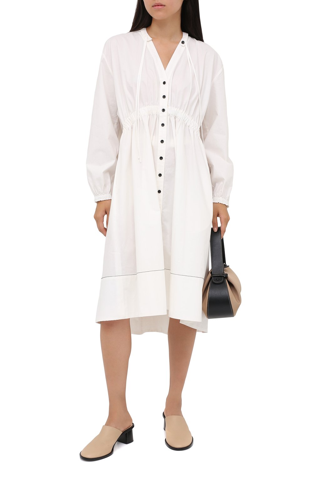 Хлопковое платье PROENZA SCHOULER WHITE LABEL, арт. WL2033132-SC054S, фото 2