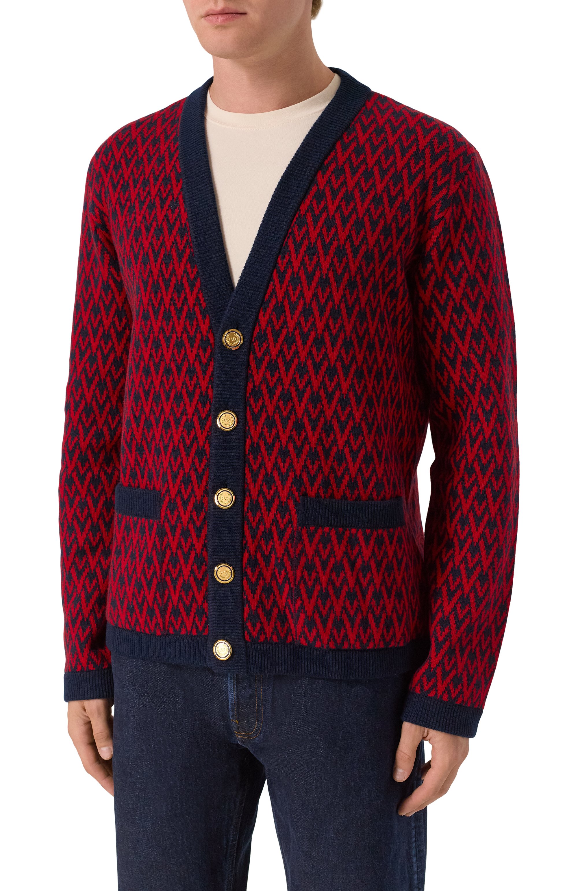 Шерстяной кардиган VALENTINO, арт. 7V3KA04I/AR1, фото 3