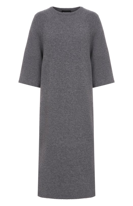 Платье из шерсти и кашемира Emporio Armani EW003196/AF20114/UB115 Серый EW003196/AF20114/UB115