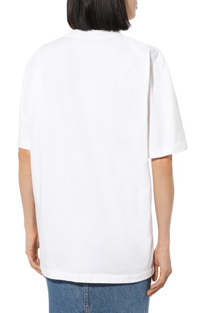 Хлопковая футболка JW ANDERSON белого цвета по цене 15000 руб., арт. JT0249/PG1606, фото 4 Хлопковая футболка JW ANDERSON, арт. JT0249/PG1606, фото 4