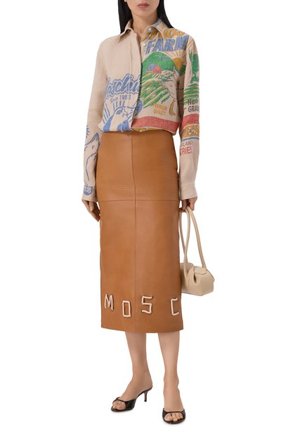 Женская льняная рубашка MOSCHINO, арт. A0213/0421