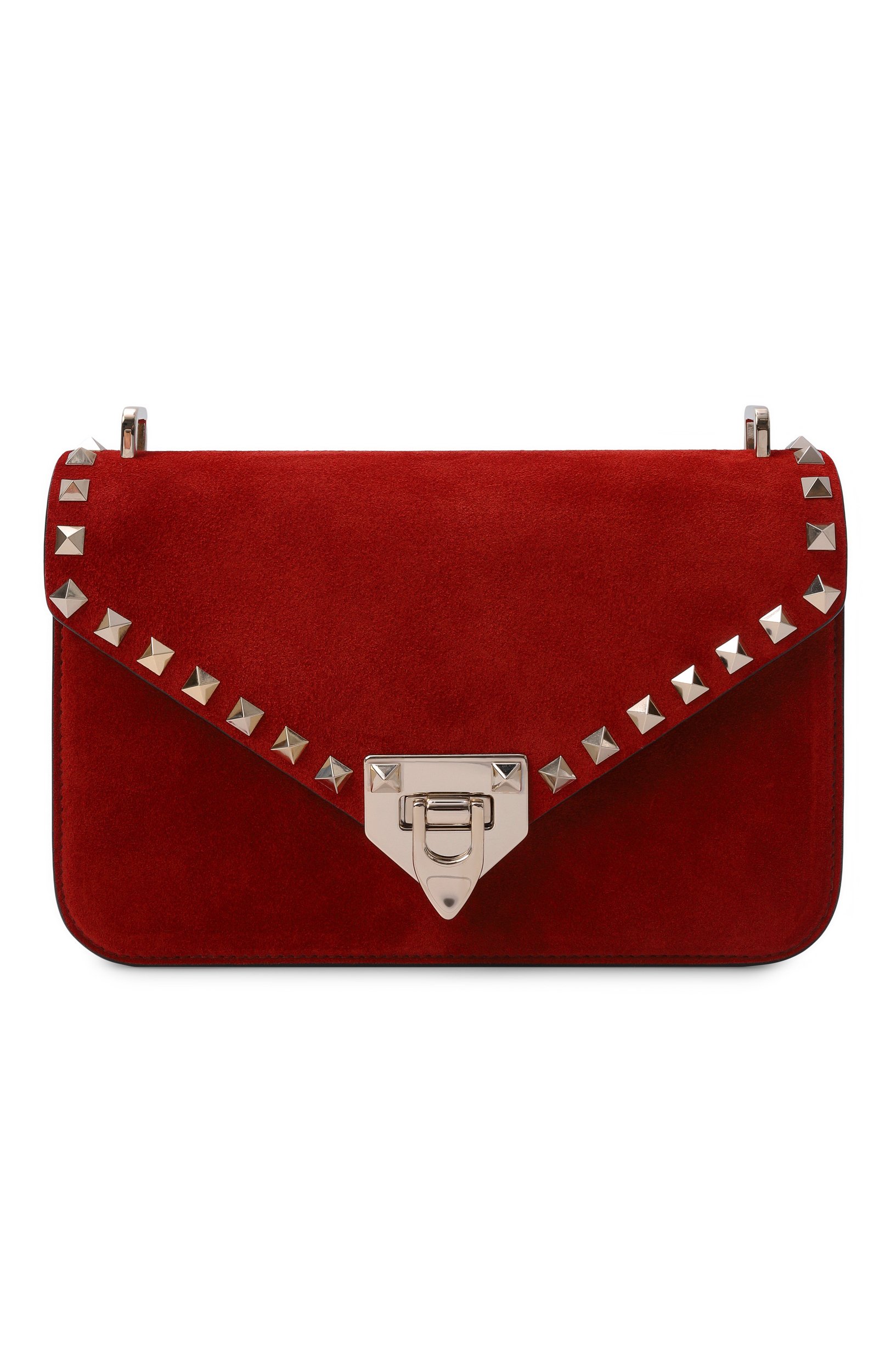 Сумка rockstud small VALENTINO красного цвета по цене 193000 руб., арт. 9W2B0T76/KQQ, фото 1 Сумка rockstud small VALENTINO, арт. 9W2B0T76/KQQ, фото 1