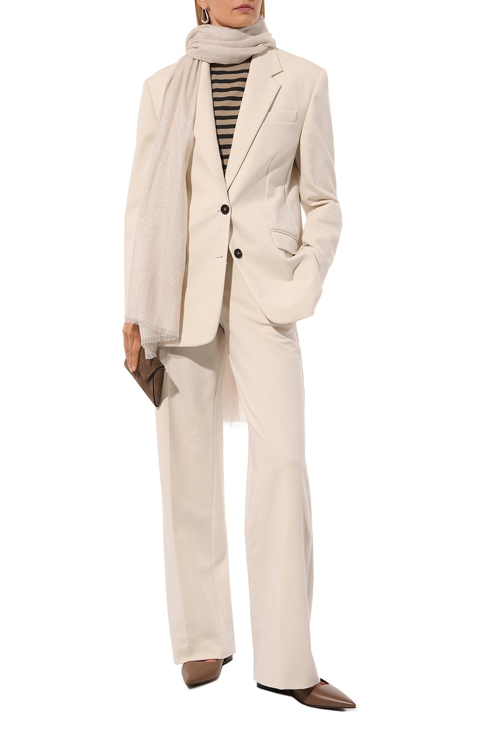 Палантин из кашемира и шелка BRUNELLO CUCINELLI, арт. MSCDAR097P, фото 2