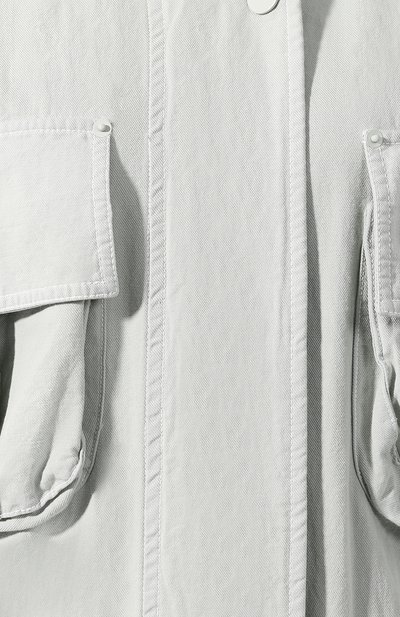 Хлопковый плащ LOW CLASSIC светло-зеленого цвета по цене 45900 руб., арт. L0W20SS_JK13M, фото 5 Хлопковый плащ LOW CLASSIC, арт. L0W20SS_JK13M, фото 5