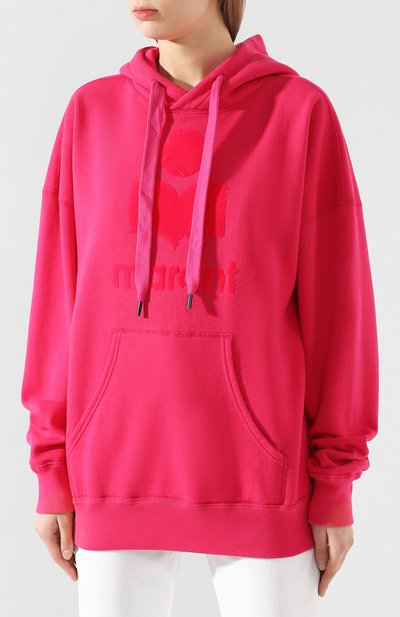 Хлопковое худи ISABEL MARANT ETOILE розового цвета по цене 22350 руб., арт. SW0031-20P035E/MANSEL, фото 3 Хлопковое худи ISABEL MARANT ETOILE, арт. SW0031-20P035E/MANSEL, фото 3