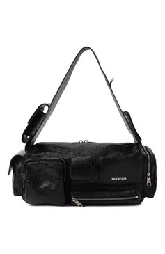 Мужская сумка superbusy small BALENCIAGA черного цвета, арт. 702167/210C8 | Фото 1 (Размер: large; Материал: Натуральная кожа; Материал сплава: Проставлено; Драгоценные камни: Проставлено)