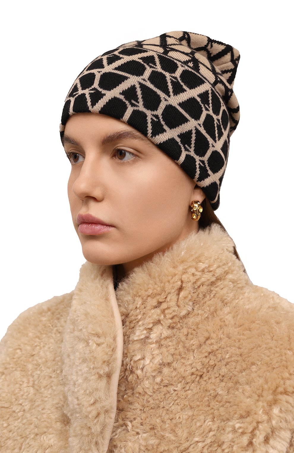 Шапка из кашемира и шелка VALENTINO, арт. 3W2HB01JYDC, фото 2