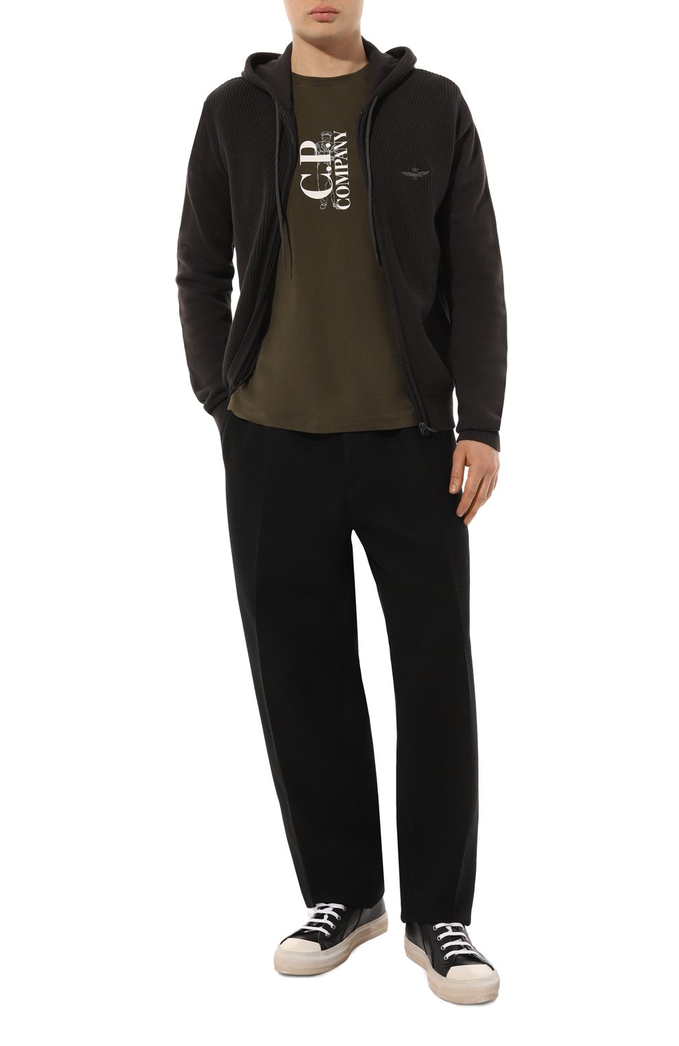 Хлопковая футболка C.P. COMPANY, арт. 16CMTS139A005100W, фото 2