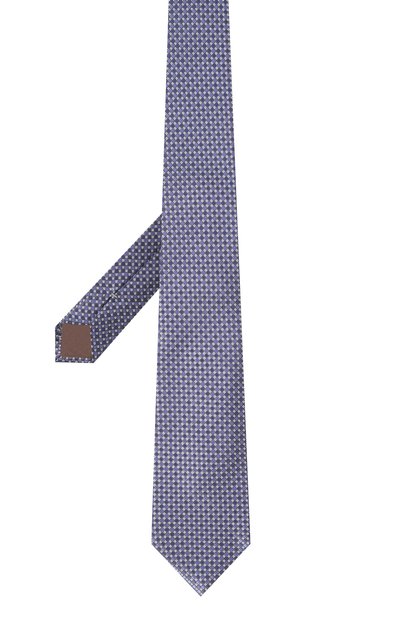 Шелковый галстук CANALI синего цвета по цене 19950 руб., арт. 18/HJ04236, фото 3 Шелковый галстук CANALI, арт. 18/HJ04236, фото 3