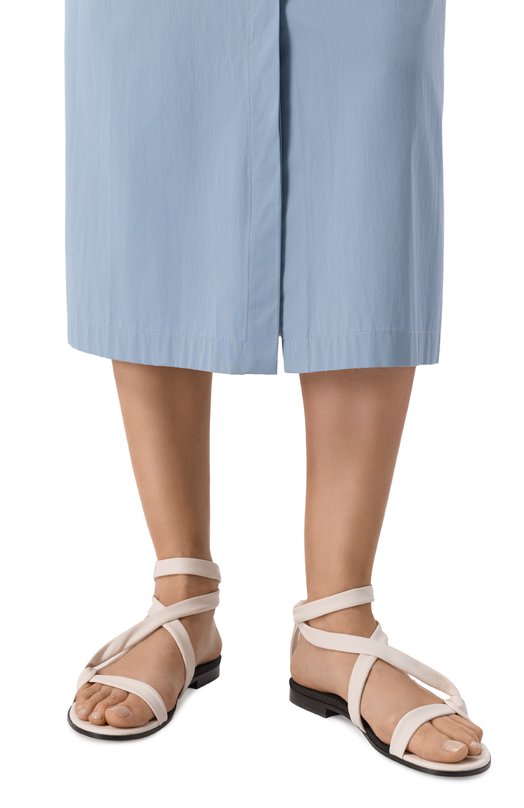 Кожаные сандалии Co 0048NAP Кремовый  0048NAP Фото 2