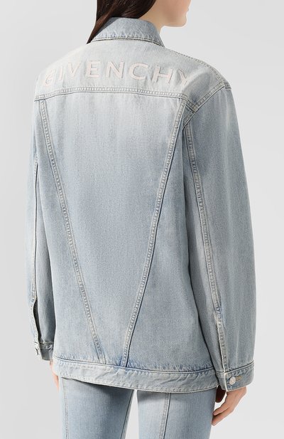 Джинсовая куртка GIVENCHY голубого цвета по цене 76950 руб., арт. BW006K50AM, фото 4 Джинсовая куртка GIVENCHY, арт. BW006K50AM, фото 4