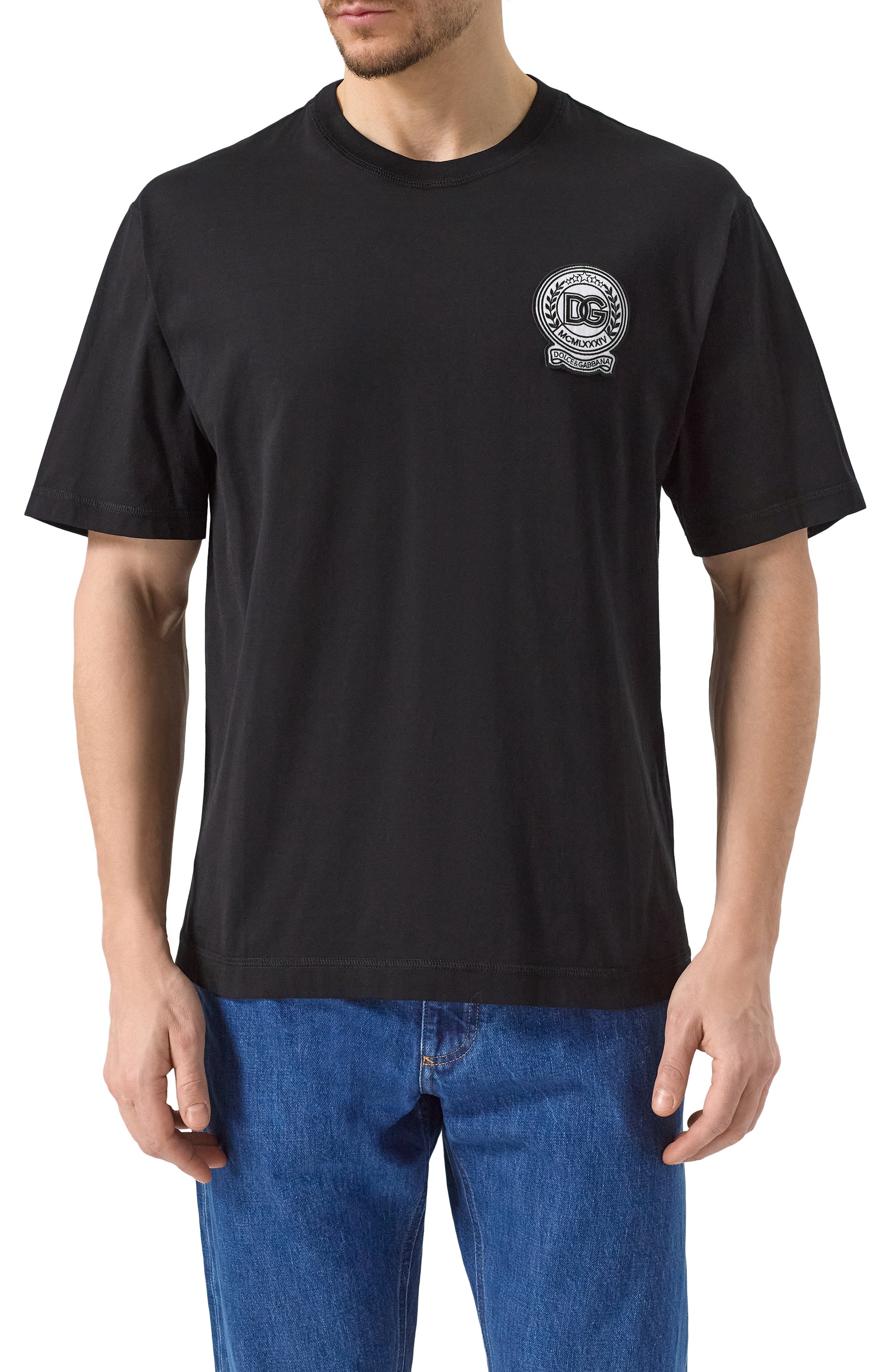 Хлопковая футболка DOLCE & GABBANA, арт. G8PN9Z/G7NYE, фото 3