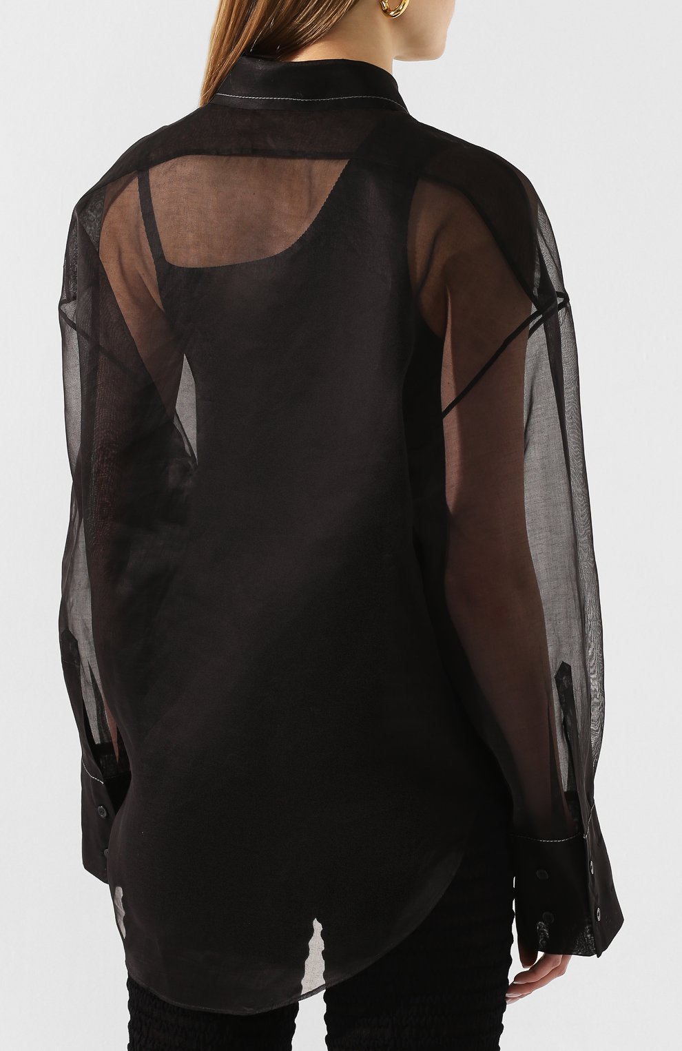 Хлопковая рубашка ACNE STUDIOS, арт. AC0254/W, фото 4