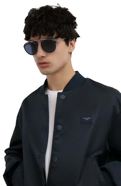 Солнцезащитные очки DOLCE & GABBANA синего цвета по цене 24350 руб., арт. 2276-04/80, фото 2 Солнцезащитные очки DOLCE & GABBANA, арт. 2276-04/80, фото 2