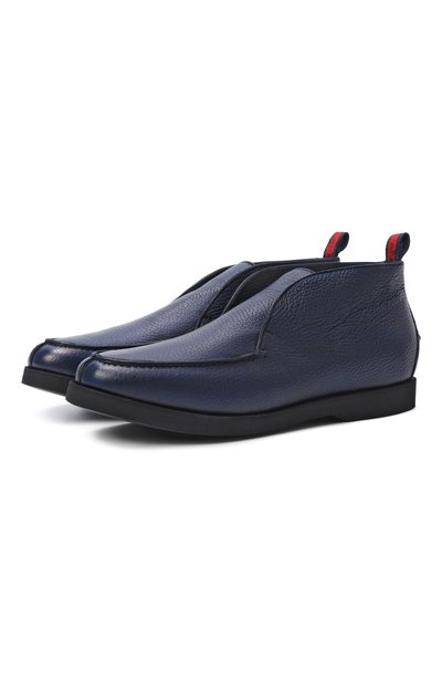 Мужские кожаные ботинки KITON, арт. USSA105N00126_002